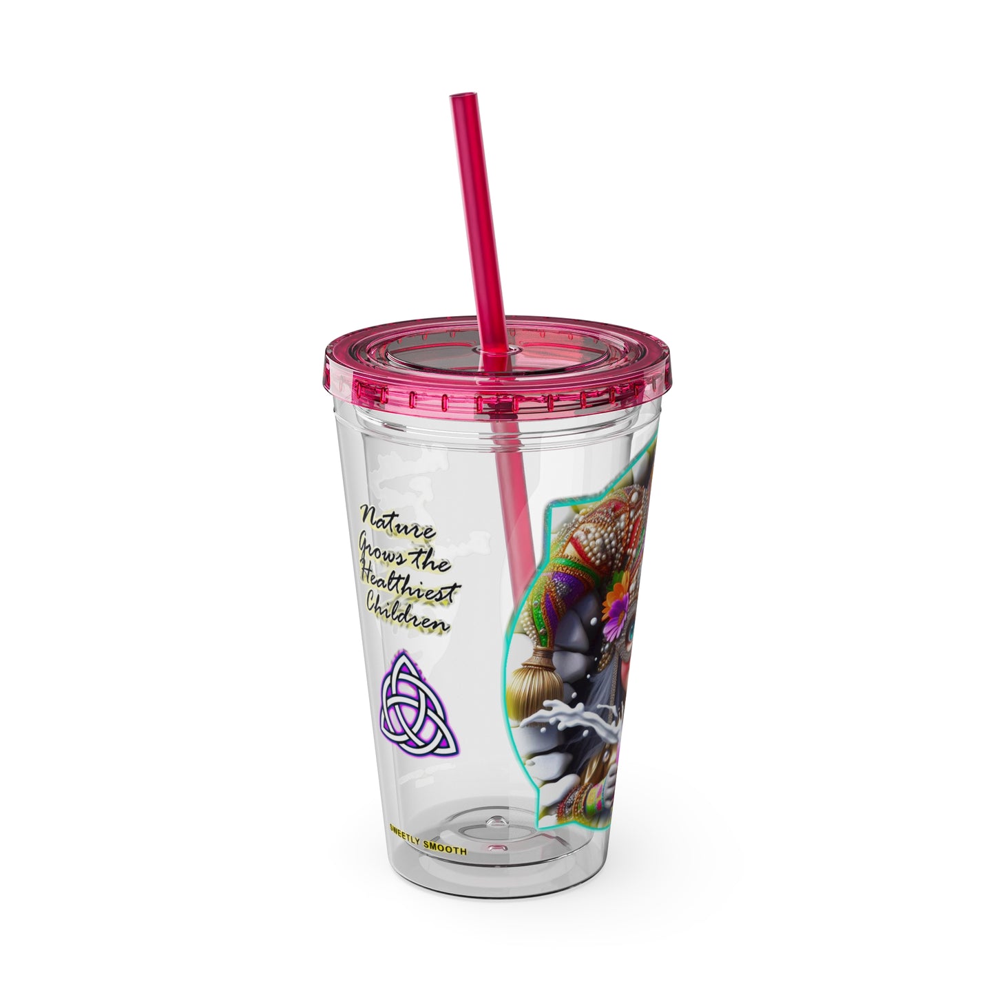 Smoothies Collection ~ SWEETLY SMOOTH ~ Sunsplash Tumbler with Straw, 16oz
