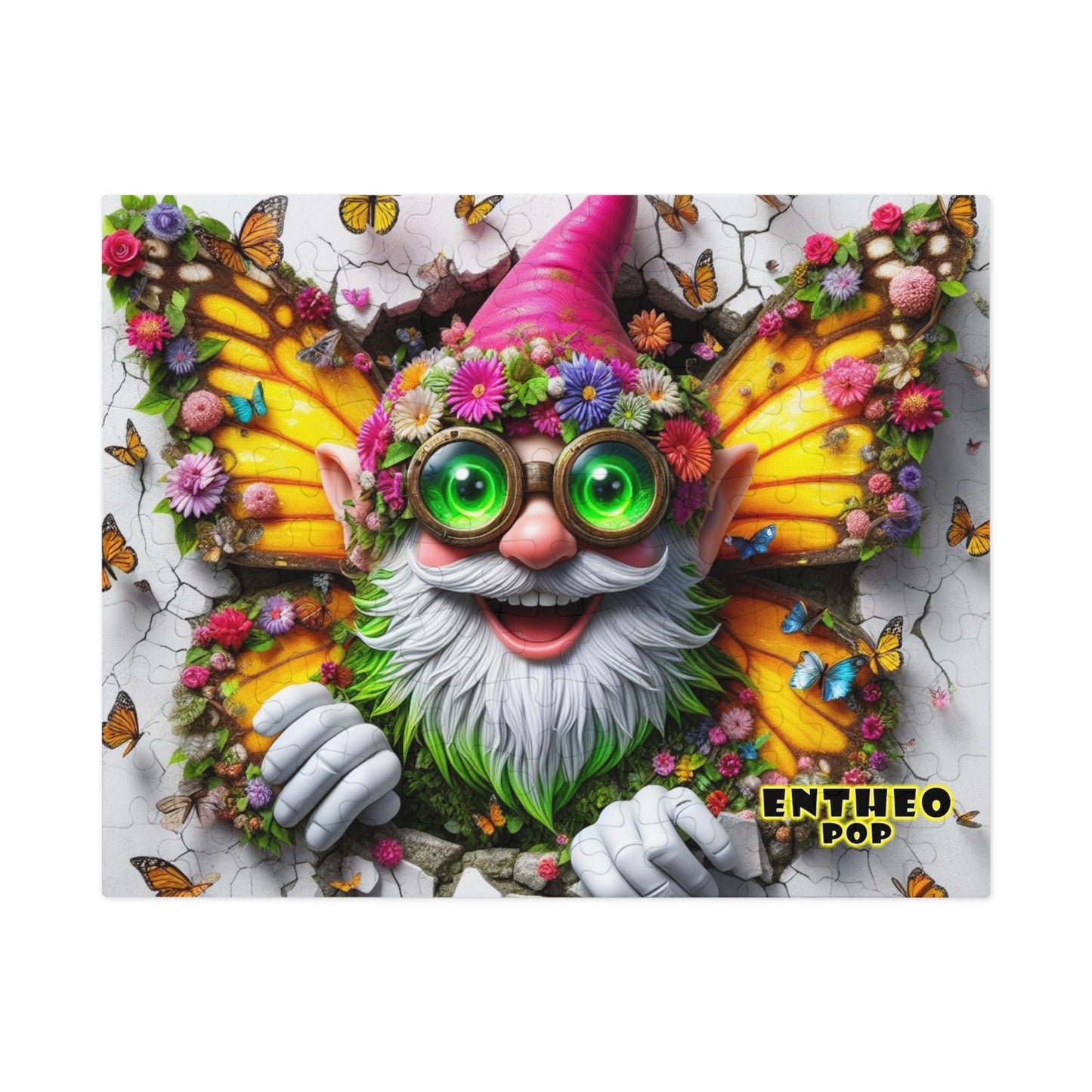 Butterfly Collection ~ LENNY BENNY WINGS - Small 110 piece Jigsaw Puzzle with Metal Tin - 8" x 10"