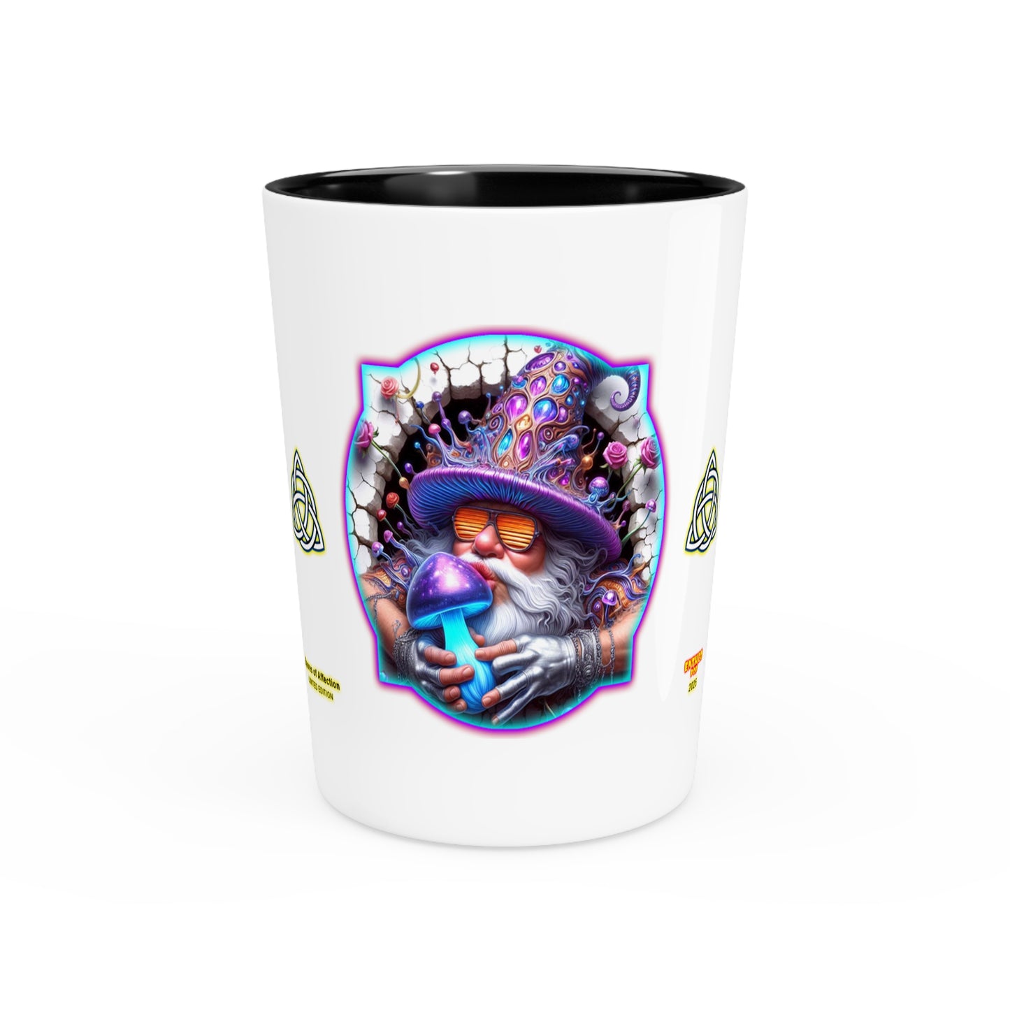 Shot Glass, 1.9 oz - SPORES OF AFFECTION - Cocktails Collection - Gnome POP Shroomarooma