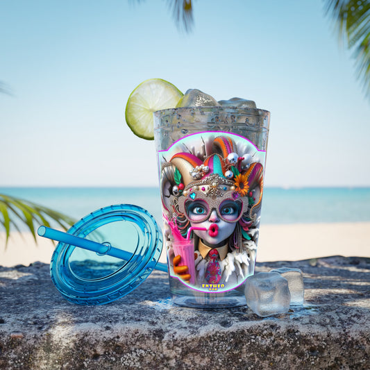 Smoothies Collection ~ CUTEY TUTEY ~ Sunsplash Tumbler with Straw, 16oz