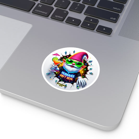 Aliens Collection - DAVE IN DAY DENIAL - 3" Round Sticker, Indoor\Outdoor - EntheoPOP