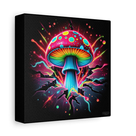 Night Spores Collection ~ THE HYPHAE HALO ~ 6" Stretched Canvas POP 1.25" Deep