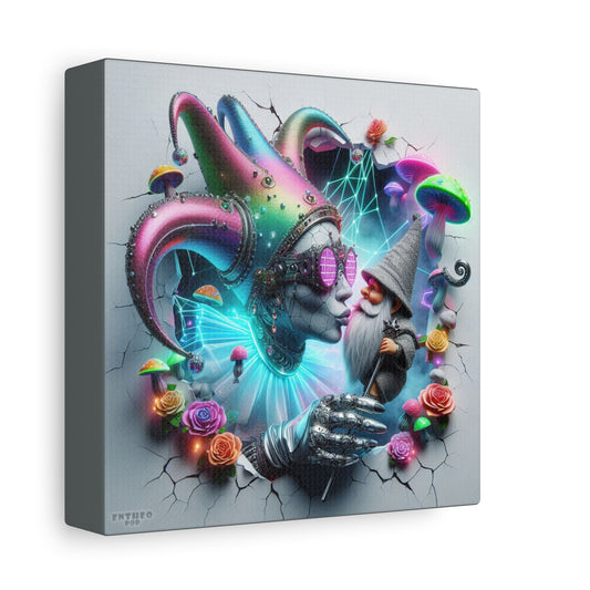 The Elders Collection ~ ELECTRIC ECLIPSE MASQUERADE ~ 6" Stretched Canvas POP 1.25" Deep