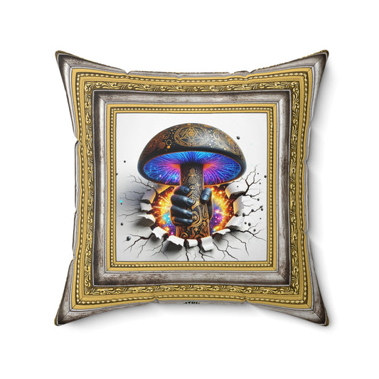Buddha Collection ~ THE GOLDEN CHILD & ShroomaRooma ~ 20" Square Pillow ~ Jesterama