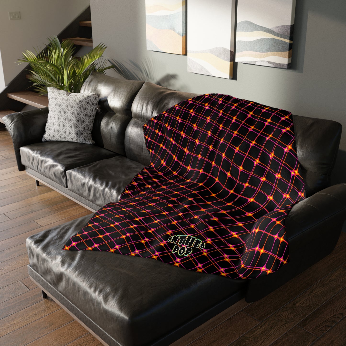 Vapors Collection - ANONOMIST - Velveteen Microfiber Blanket - Large 80" x 60"