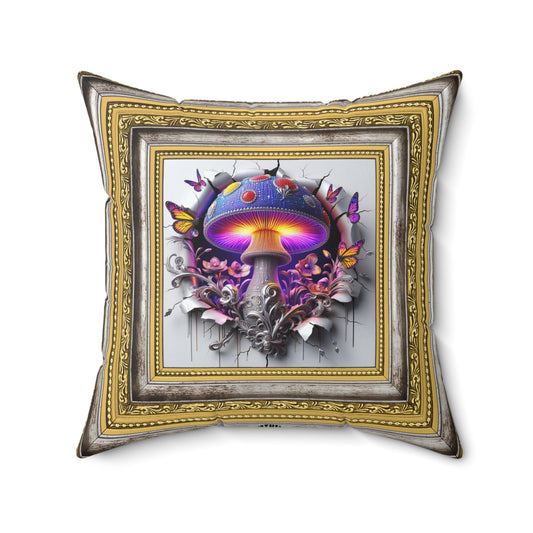 Buddha Collection ~ AURORA KISS & ShroomaRooma ~ 20" Square Pillow ~ Jesterama