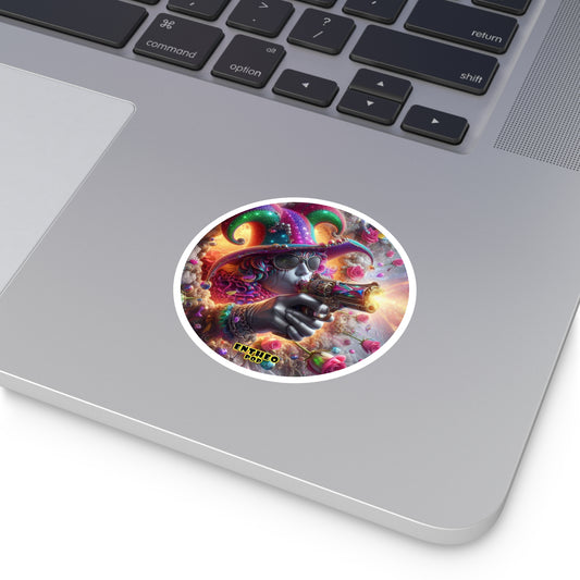 Blast Collection - A BLAST AT LAST - 3" Round Sticker, Indoor\Outdoor - EntheoPOP