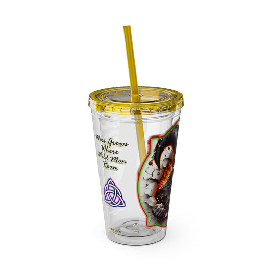 Smoothies Collection ~ FIRE LICK ~ Sunsplash Tumbler with Straw, 16oz