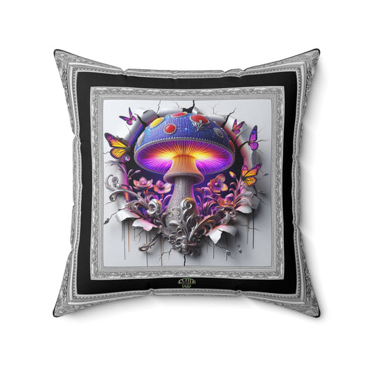 Smoothie Collection ~ GREEN MACHINE & ShroomaRooma ~ 20" Square Pillow ~ Gnome POP