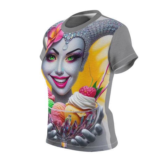 Sweet Smiling Sorbet Suger - Jester - Comfortable Women's Crew Neck Shirt - GnomePOP