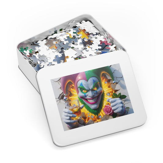 The Cocktail Collection ~ GLAM ROCKS GLIMMER - Medium 500 piece Jigsaw Puzzle with Metal Tin - 15.5" x 21"