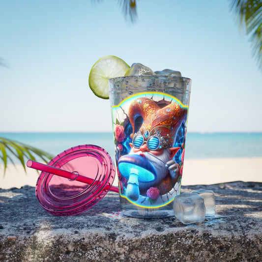 Cocktails Collection ~ SHROOM SMOOCHER ~ Sunsplash Tumbler with Straw, 16oz