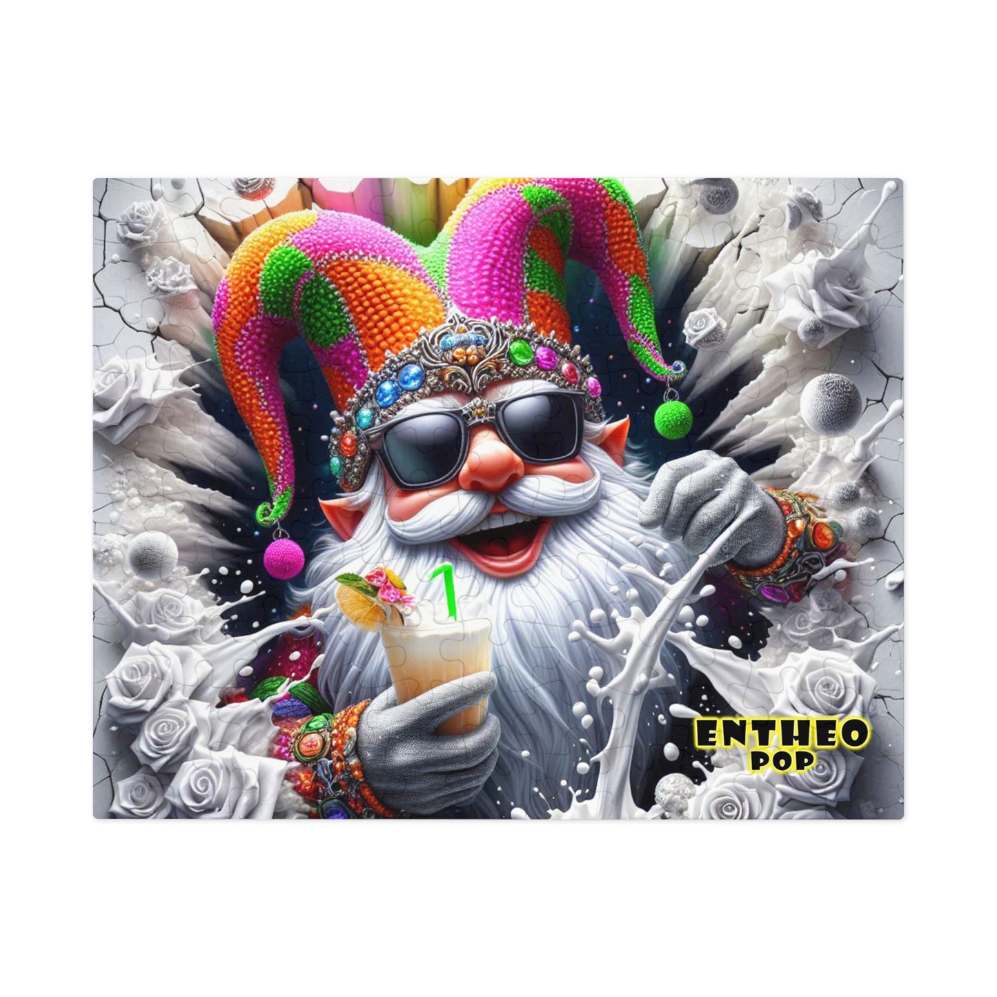 The Cocktail Collection ~ SPLISH SPLASH AT SONNY'S SPOT - Small 110 piece Jigsaw Puzzle with Metal Tin - 8" x 10"