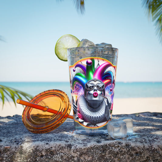 Cocktails Collection ~ SIP HAPPENS ~ Sunsplash Tumbler with Straw, 16oz