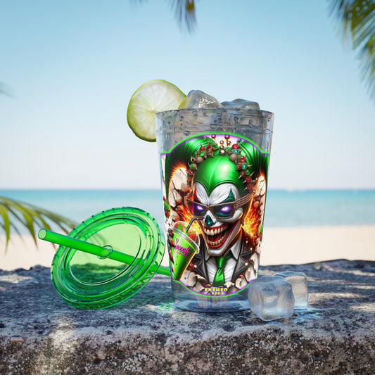 Smoothies Collection ~ JOKERS WILD ~ Sunsplash Tumbler with Straw, 16oz