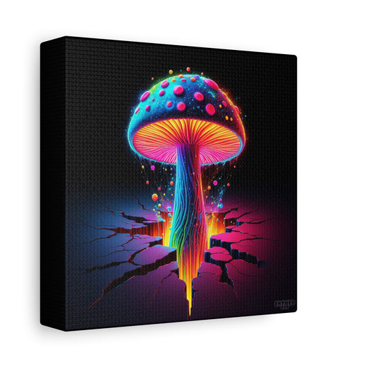Night Spores Collection ~ NEON MYCOSIS ~ 6" Stretched Canvas POP 1.25" Deep