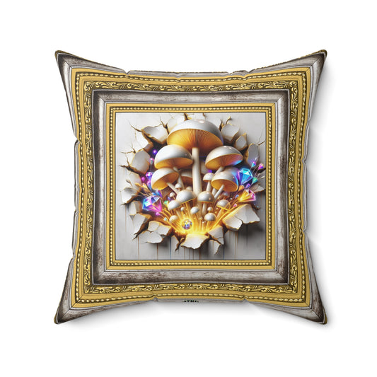 Buddha Collection ~ THE EXQUISITE GRIN & ShroomaRooma ~ 20" Square Pillow ~ Jesterama