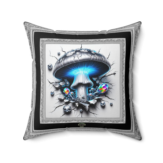 Masquerade Collection ~ PRISMATIC PROPHET & ShroomaRooma ~ 20" Square Pillow ~ Jesterama