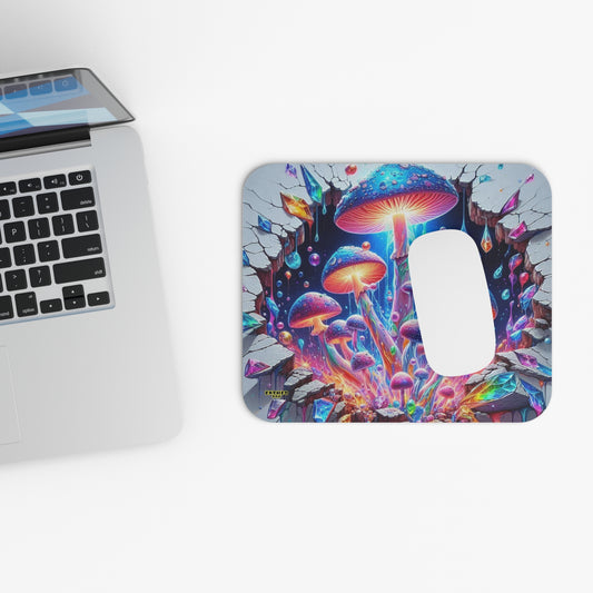 Sporelight Sanctuary - Jewels of the Threshold Collection - ShroomaRooma Mouse Pad