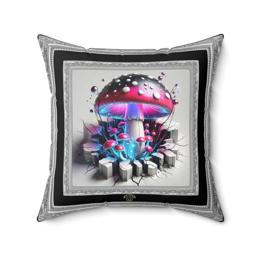 Masquerade Collection ~ PHANTOM MASQUE & ShroomaRooma ~ 20" Square Pillow ~ Jesterama