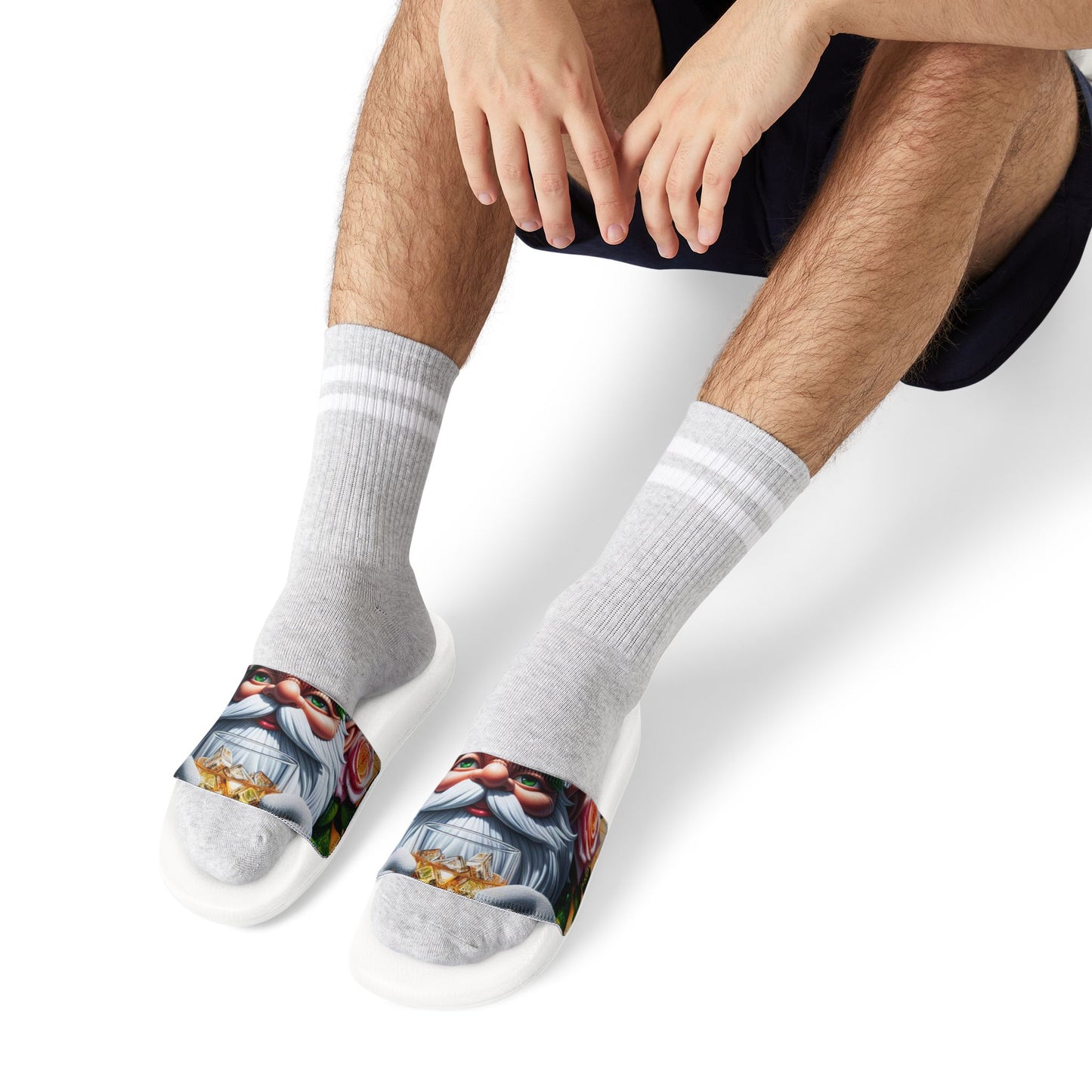 Cocktails Collection - ON THE ROCKS - Men's Removable-Strap Sandals