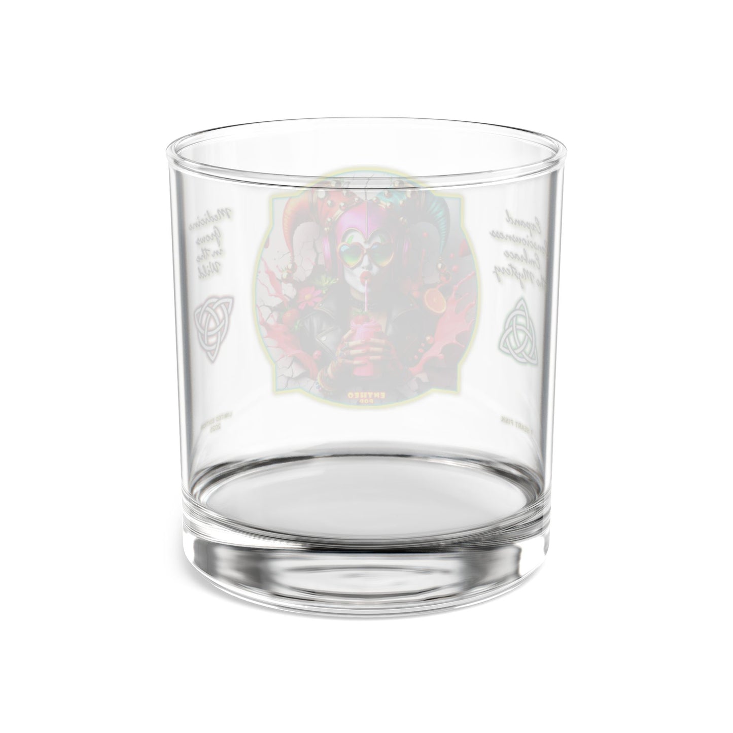 Rocks Glass, 10oz - I HEART PINK - Smoothie Collection - Jesterama