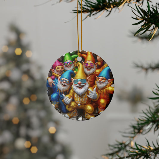 GnomePOP Collection - SHROOM BOOMERS - Ceramic Ornament