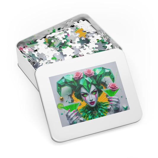 The Cocktail Collection ~ FACETED FABULOUS - Medium 500 piece Jigsaw Puzzle with Metal Tin - 15.5" x 21"