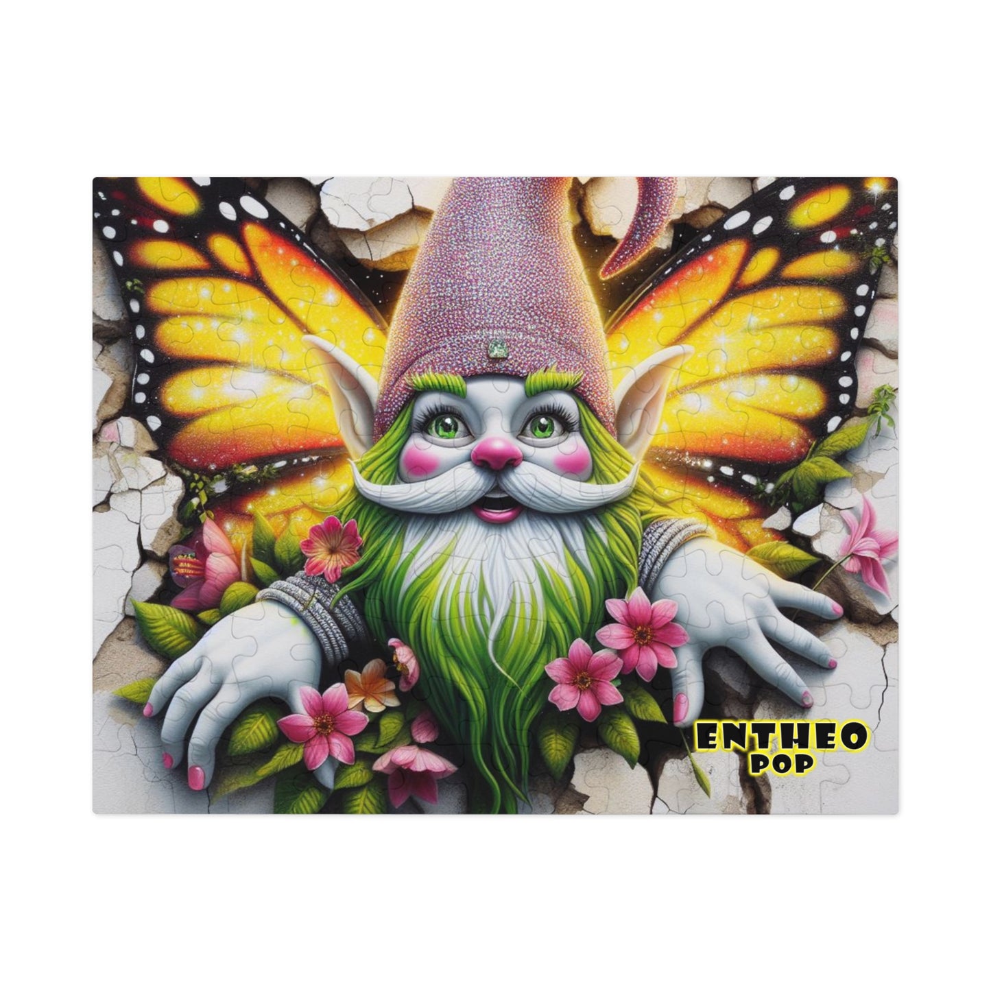 Butterfly Collection ~ TWILLY WILLY WINGS - Small 110 piece Jigsaw Puzzle with Metal Tin - 8" x 10"