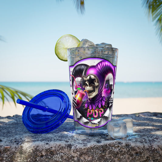 Smoothies Collection ~ PURPLE HAZE ~ Sunsplash Tumbler with Straw, 16oz