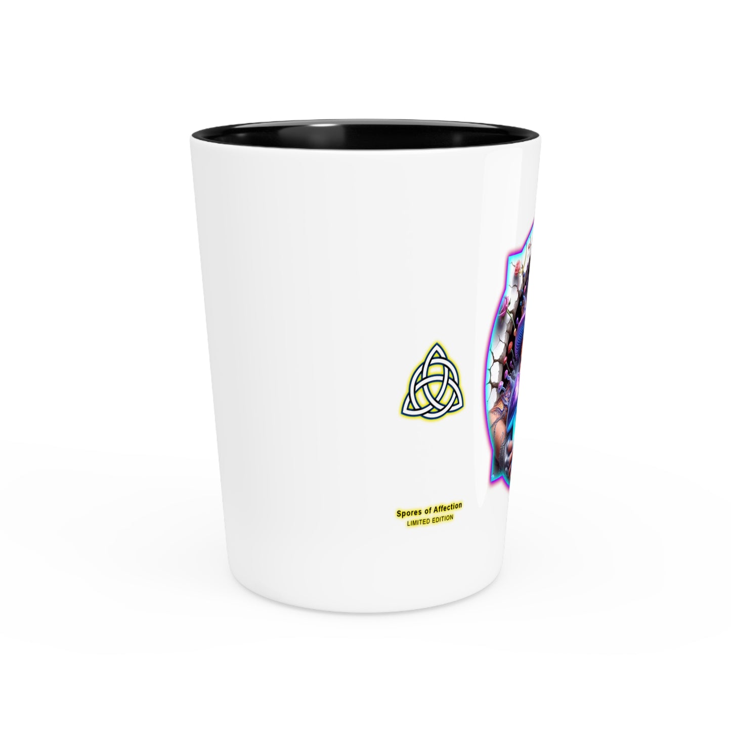 Shot Glass, 1.9 oz - SPORES OF AFFECTION - Cocktails Collection - Gnome POP Shroomarooma