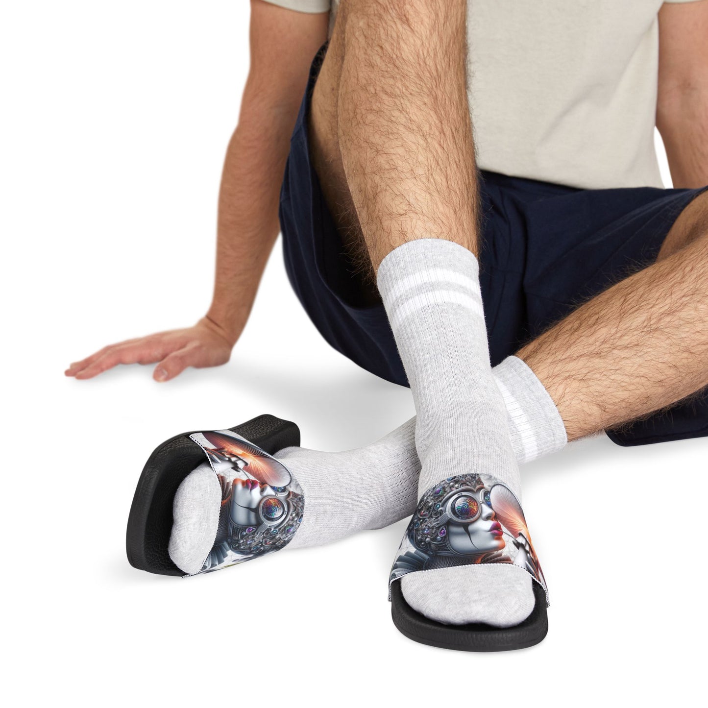 Grinning Collection - SIP KISS SMILE - Men's Removable-Strap Sandals