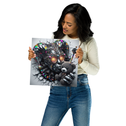 The Teddy Collection - FOOL'S SOFT SPOT - 12" Metal Print