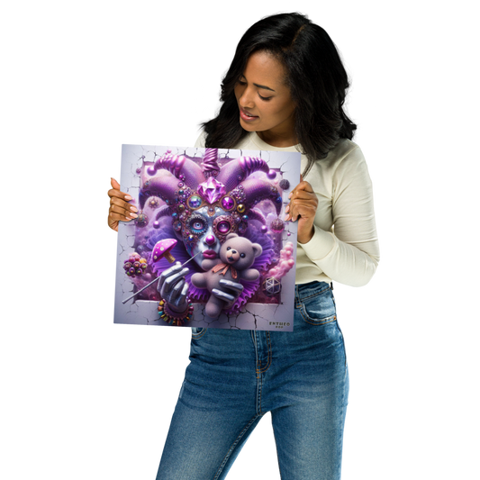 The Teddy Collection - CLOCKWORK KISSES - 12" Metal Print