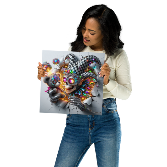 The Teddy Collection - SKULLCAP SERENADE - 12" Metal Print