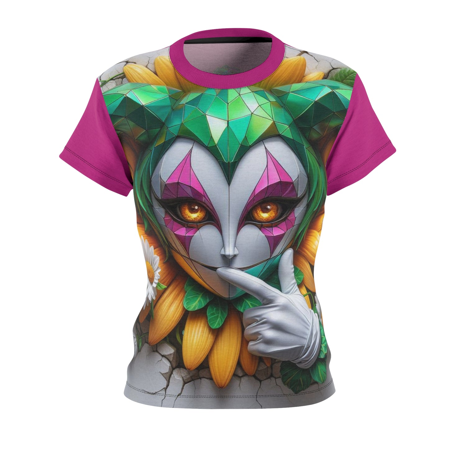 Cyrstaline Divine - Jester - Comfortable Women's Crew Neck Shirt - GnomePOP
