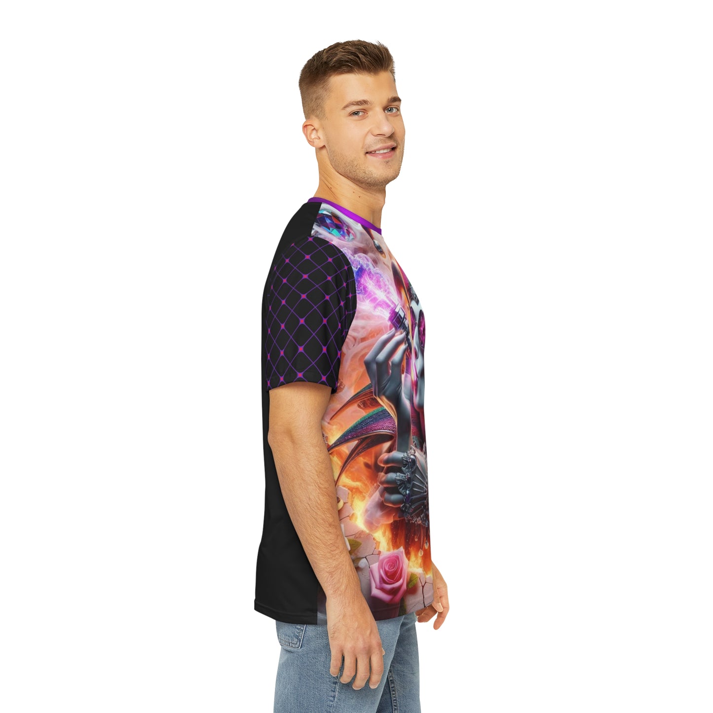 Vapors Collection - VIOLET VAPORAGE - Premium Tee, Men's Regular Fit T-Shirt