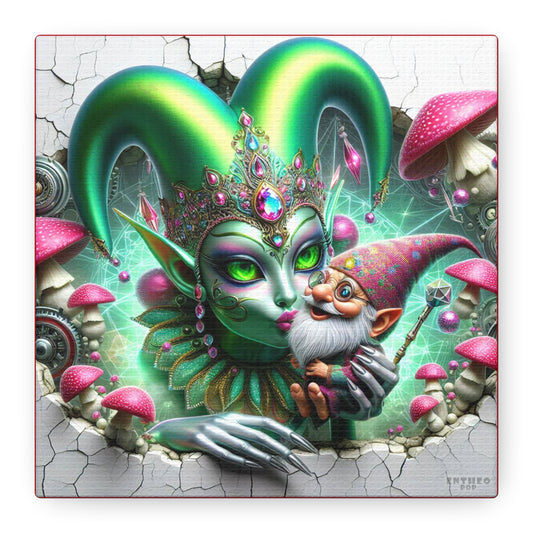 Aliens Collection ~ QUAZZLEQUINT ~ 6" Stretched Canvas POP 1.25" Deep