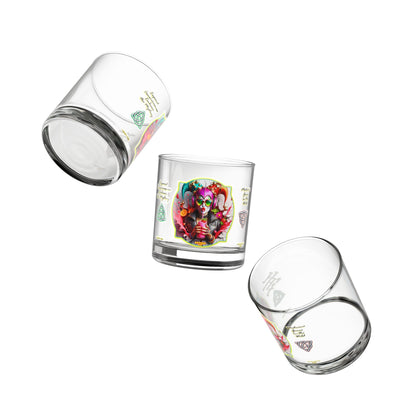 Rocks Glass, 10oz - I HEART PINK - Smoothie Collection - Jesterama