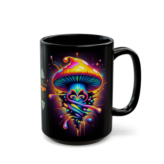 Night Spores Collection ~ THE SPORE ORACLE ~ Black Mug 15oz