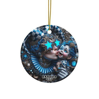 Cherubs Collection - CHEERY CHERUB BLUE EYES - Ceramic Ornament