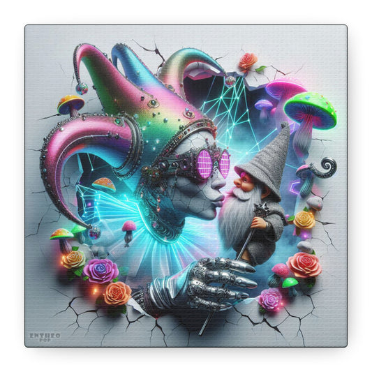 The Elders Collection ~ ELECTRIC ECLIPSE MASQUERADE ~ 6" Stretched Canvas POP 1.25" Deep