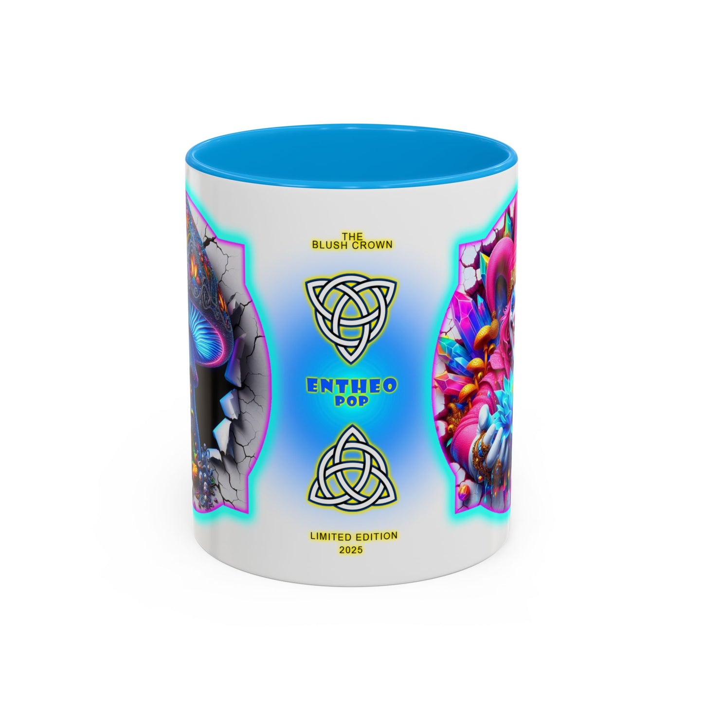 Lotus Collection ~ THE BLUSH CROWN ~ 11oz Colorful Mug