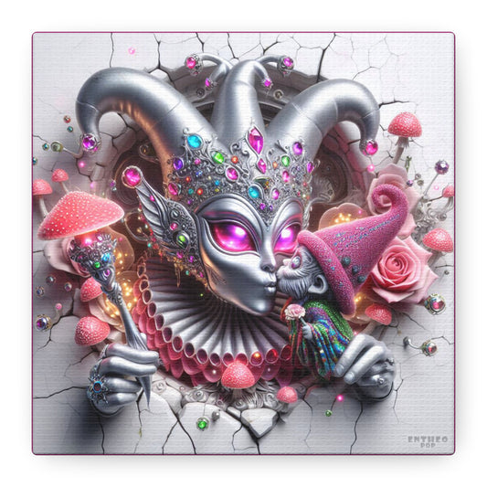 Aliens Collection ~ VELONIQUE ~ 6" Stretched Canvas POP 1.25" Deep