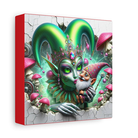Aliens Collection ~ QUAZZLEQUINT ~ 6" Stretched Canvas POP 1.25" Deep