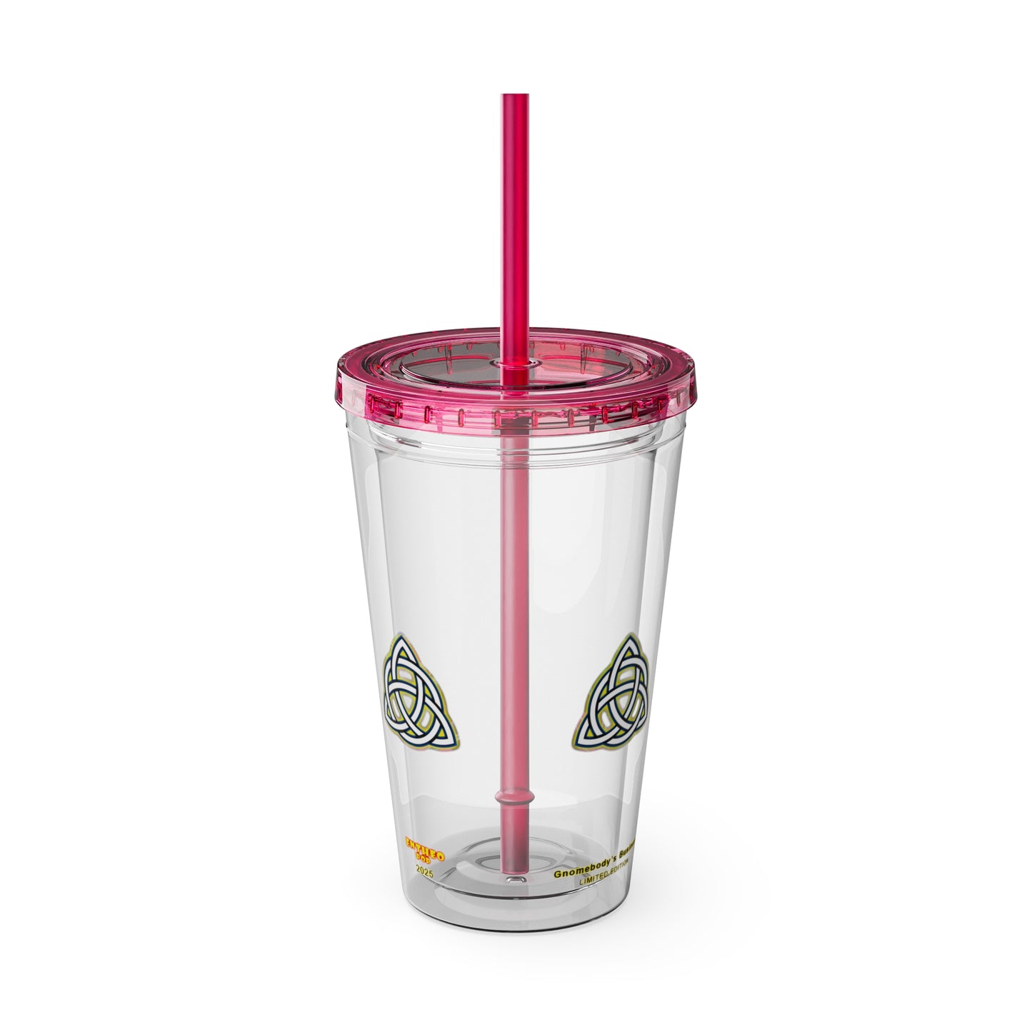 Cocktails Collection ~ GNOMEBODY'S BUSINESS ~ Sunsplash Tumbler with Straw, 16oz