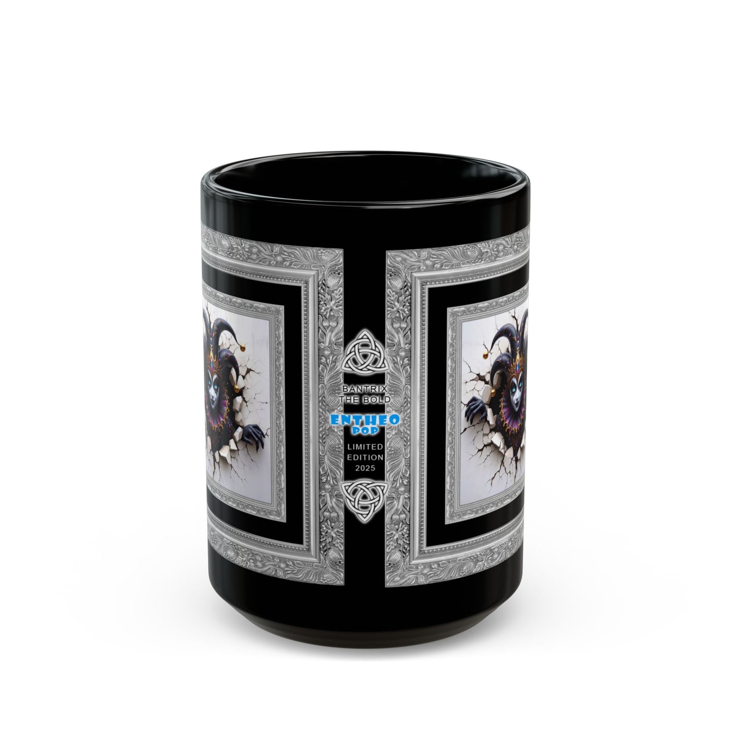 Striking Collection ~ BANTRIX THE BOLD ~ Black Mug 15oz