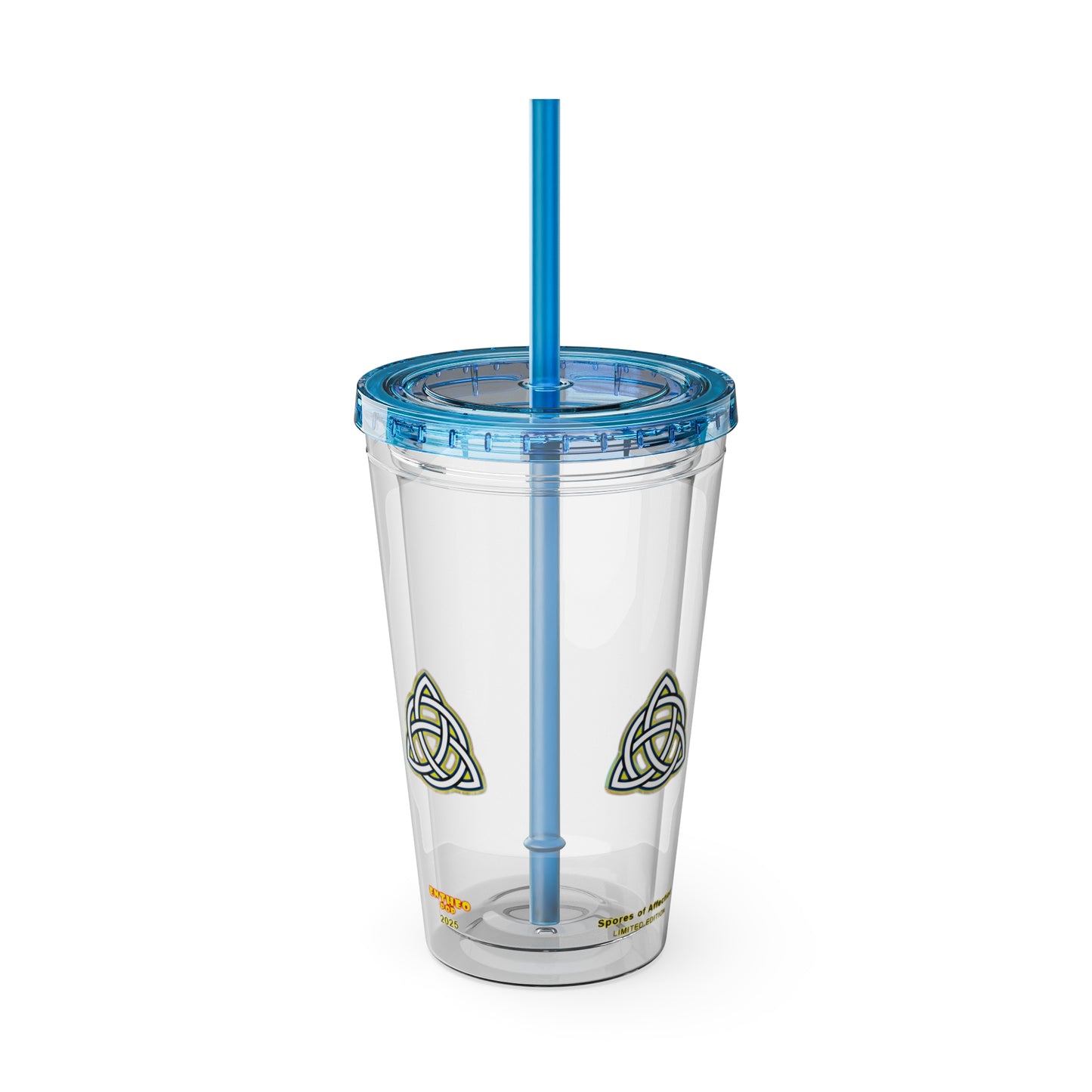 Cocktails Collection ~ SPORES OF AFFECTION ~ Sunsplash Tumbler with Straw, 16oz