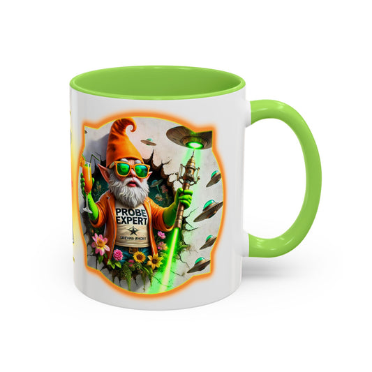 Aliens Collection ~ THE PROBE EXPERT & THE MANGO MUSHROOM ~ 11oz Colorful Mug