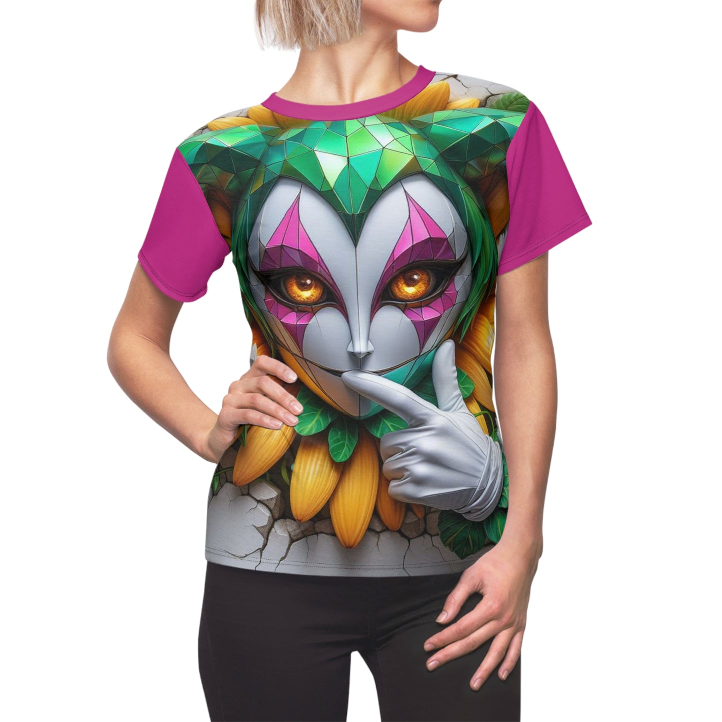 Cyrstaline Divine - Jester - Comfortable Women's Crew Neck Shirt - GnomePOP